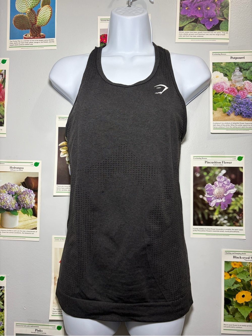 Gymshark Black Racerback Performance Tank - Picture 4 of 5
